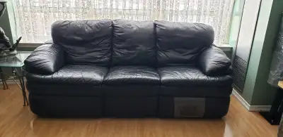 Berkline Comfort Rest Reclining Leather Sofa, View more