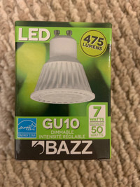 BAZZ GU 10 dimmable led light bulb.  