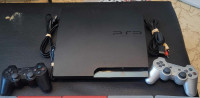Playstation 3 With 2 Controllers & 10 Games