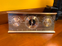 Vintage Mid-Century Honeywell Desktop Weather Station Barometer