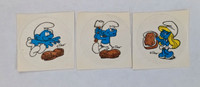 Vintage 80s Stickers Smurf Scratch n Sniff Peanut Butter 