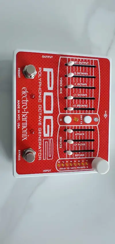 Electro Harmonix POG 2 octave pedal, View more