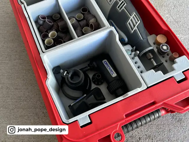 Dremel 8220 Insert-Milwaukee Packout Compact Organizer, Service in Tool Storage & Benches in Edmonton - Image 3
