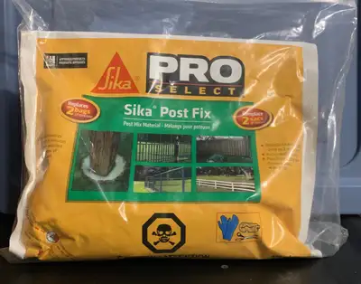 Sika Post Fix - $10 - replaces 2 bags of concrete - sets in 3 minutes - suitable for wood, PVC and s...