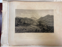 Franconia Notch, White Mountains, Print by S.A. Schoff 