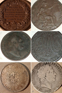 Vintage Coins Lot of 6 Coins