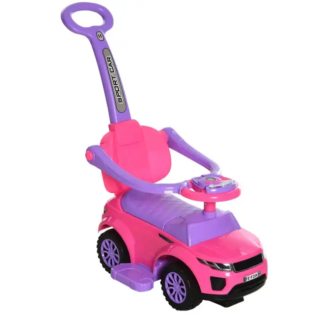 2 In 1 Kid Ride on Push Car Stroller Sliding Ride on Car with H in Strollers, Carriers & Car Seats in Markham / York Region - Image 3