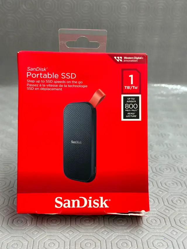 SanDisk 1TB Portable SSD USB 3.2 - New Sealed604123326108160003
