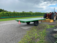 Farm trailer all steel checker plate 