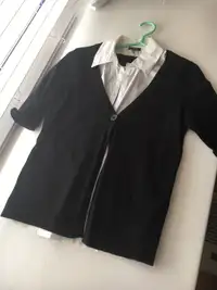 Reitmans dress shirt and cardigan - size small