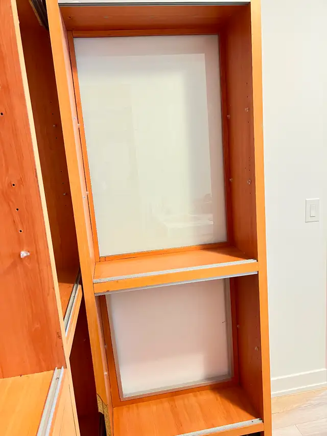 Wood display shelves with cabinet in Hutches & Display Cabinets in City of Toronto - Image 3