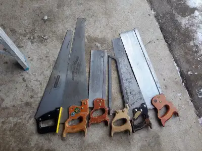 The Big Back Saw SOLD Up for sale high quality hand saws Please see photos. Blades are in extremelly...