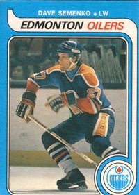 DAVE SEMENKO … 1979-80 O-Pee-Chee ROOKIE … RAW + KSA 6.5, 7.5