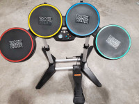 Rock Band drum set with bass pedal XBox 360.