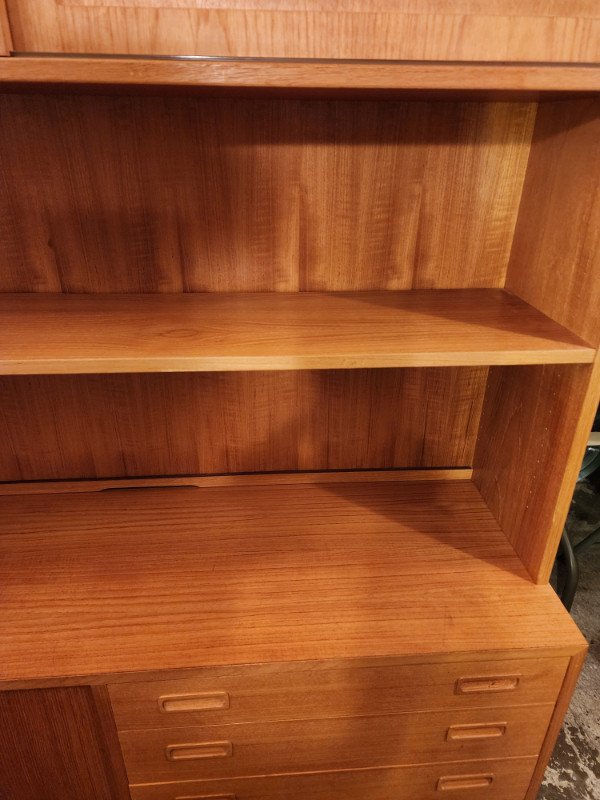 Beautiful MCM Teak Office Cabinet Made in Denmark by Hundevad in Bookcases & Shelving Units in Edmonton - Image 4