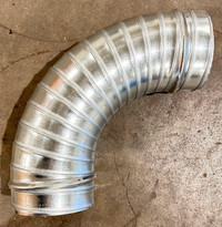HVAC spiral duct elbow