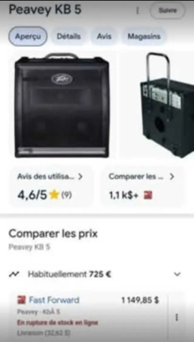 Ampli combo Peavey KB5 150W "PRIX POUR VENDRE" in Amps & Pedals in Sherbrooke - Image 8