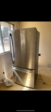 GE stainless steel fridge 30wide x69.5"x33deep