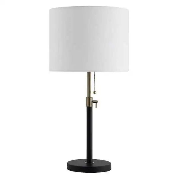 Matte Black and Antique Brass Adjustable Table Lamp in Dining Tables & Sets in Markham / York Region - Image 4