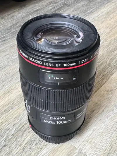 Canon EF 100mm f/2.8L Macro IS USM Lens - Excellent Condition, View more