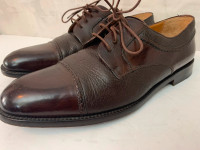 Mezlan Napoli Brown  Dress Oxford Shoe Cap Toe Men Size 11