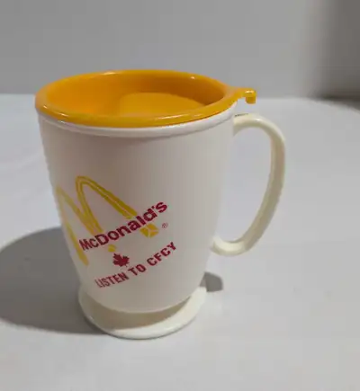 VTG McDonald's Travel Coffee Mug & Lid CFCY advertising, View more