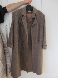 Manteau d'hiver en laine Michel Robichaud vintage taille 12