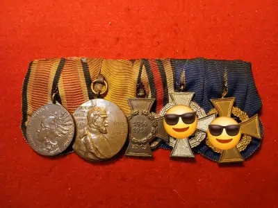 Imperial German Army/Third Reich original period medal Grouping of 5. 1904-06 Southwest Africa Medal...