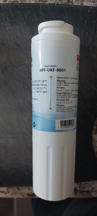 Free fridge water filter by Royal Filters USA UKF-8001