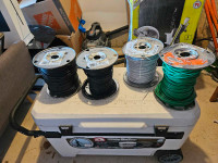 Almost full wire reels 12awg  RW90 + FA cable 18/5