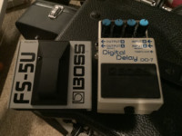 BOSS DD7 Digital Delay Guitar Pedal with FS-5U Tap Pedal $200.00
