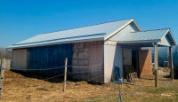 BARN RESTORATION/REPAIRS, STEEL ROOFING & EAVESTROUGH