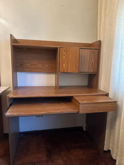 Wood Desk with Hutch, View more