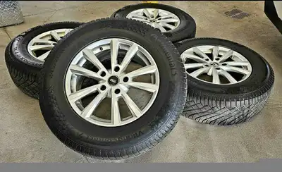 Set of 4 jeep Grand Cherokee rims with continental viking contact7 Off from jeep Grand Cherokee 2018...