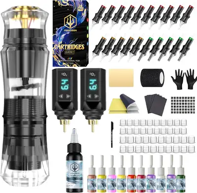 POSEIDON Tattoo Pen Set, Cordless Tattoo Gun Kit Tattoo, View more