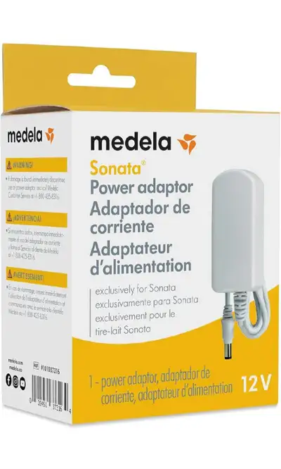 Brand new. Unused. Medela Sonata Replacement Power Adaptor, Spare Power Supply Cord for Easy Portabi...