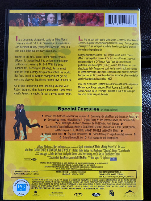 Austin Powers dvd  in CDs, DVDs & Blu-ray in La Ronge - Image 2