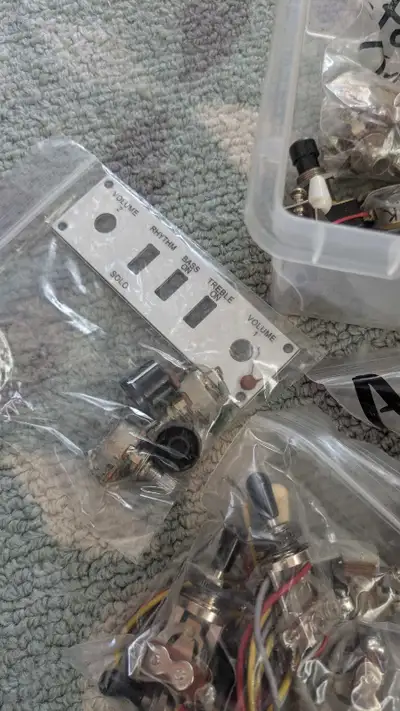 Japanese guitar parts, 2 boxes, View more