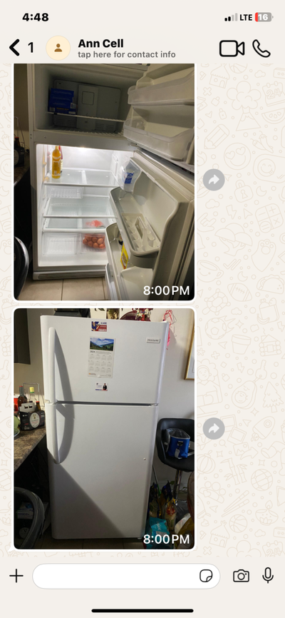 60x 30 Used-Fridge for sale. Lightly used. Brampton, View more
