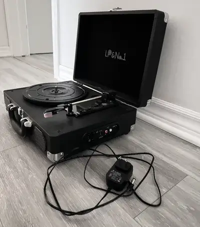 LP&No.1 Portable Suitcase Turntable with Stereo Speaker, Classic, View more