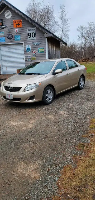 I have a 2009 Toyota corolla 5 speed Manuel with 266,000 km rust free m.v.i till may 2026. Asking $7...