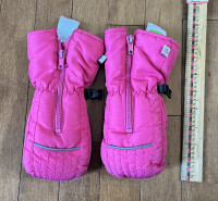 Pink Zip-up Gloves