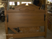 Solid oak headboard - Queen- Mennonite