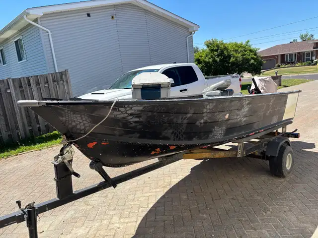 15’ deep and wide with 2020 20hp suzuki in Powerboats & Motorboats in Sudbury - Image 3