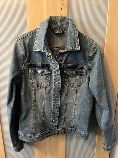 Jean jacket, ladies medium, Contrast, View more