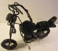 Motor Cycle Art Sculpture Diecast