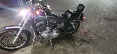 New rear tire, crash guard with bra for colder rides, highway pegs, line out for electric jacket/ves...