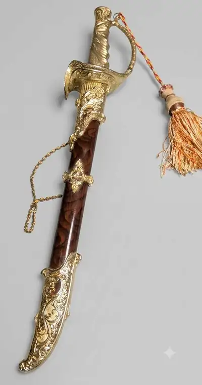 Vintage decorative sword, View more