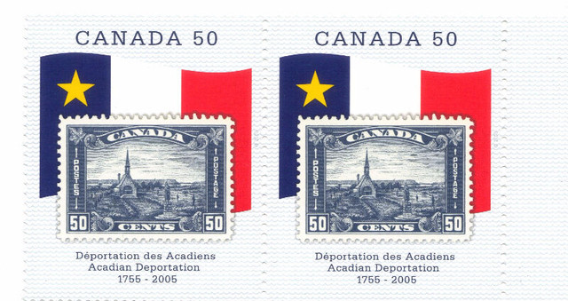 Canada Stamps - Acadian Deportation 1755-2006 50c (2) Scott 2119 dans Loisirs et artisanat  à Ville de Montréal