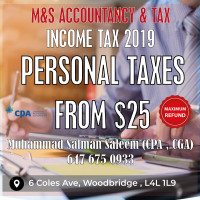 Personal Taxes From $20/Get Your Refund Quickly!!! CPA